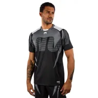 Kimona, stroje i obuwie - Venum Dry-Tech T-shirt Koszulka Techniczna Adrenaline Black/Grey - miniaturka - grafika 1