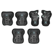 Ochraniacze - Nils EXTREME Zestaw ochraniaczy EXTREME H320 rozmiar XL) Czarno-miętowy - miniaturka - grafika 1