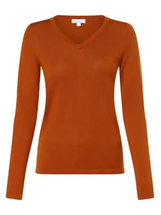 brookshire - Sweter damski z wełny merino, brązowy - Swetry damskie - miniaturka - grafika 1