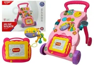 Pchacze - Import LEANToys Pchacz Dziecięcy ze znikopisem różowy LT-5995-0 - miniaturka - grafika 1