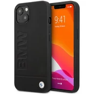 Etui i futerały do telefonów - BMW Etui BMHCP13MSLLBK iPhone 13 6,1" czarny/black hardcase Signature Logo Imprint - miniaturka - grafika 1