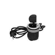 Gniazdka elektryczne - Orno Gniazdo meblowe pojedyncze wpuszczane w blat 1,8m, 1x230V Schuko, 1xUSB OR-AE-1373(GS) - miniaturka - grafika 1