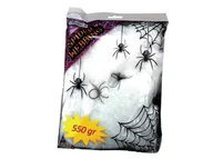 Halloween - Guirca Duża pajęczyna z 4 pająkami - 550g - 1 szt. GU19431 - miniaturka - grafika 1