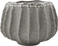 Donice - House Doctor Osłonka na doniczkę Shell 18 cm beżowoszara - miniaturka - grafika 1