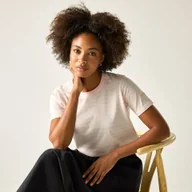 Koszulki i topy damskie - Regatta Koszulka damska Bayletta Różowy, Cotton, Rozmiar: 48 - miniaturka - grafika 1