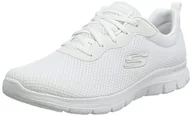 Trampki damskie - Skechers Damskie trampki Flex Appeal 4.0 Brilliant View, biała siatka/wykończenie, 7 UK, Wykończenie z białej siatki, 40 EU - miniaturka - grafika 1