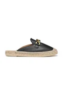 Espadryle damskie - Geox espadryle skórzane D LAMPEDUSA B kolor czarny D36V0B00085C9999 - miniaturka - grafika 1