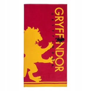 DUŻY Ręcznik plażowy 70x140 Harry Potter Gryffindor bawełniany Oryginalny - Okrycia kąpielowe dla dzieci - miniaturka - grafika 1