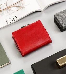 Mały, Skórzany Portfel Damski Z Systemem Rfid Protect Lumarko! - Portfele - miniaturka - grafika 6