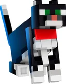 Figurki dla dzieci - Mattel Minecraft Diamentowy Poziom Czarno-biały kot Figurka kolekcjonerska - miniaturka - grafika 1