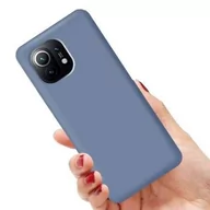 Etui i futerały do telefonów - Silicone Case Elastyczne Silikonowe Etui Pokrowiec Xiaomi Mi 11 Lite Szary - miniaturka - grafika 1