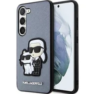 Etui i futerały do telefonów - Karl Lagerfeld KLHCS23MSANKCPG S23+ S916 hardcase szary/grey Saffiano Karl & Choupette - miniaturka - grafika 1