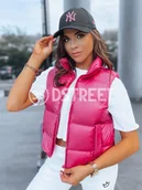 Kamizelki damskie - Sportowa kamizelka damska RASBERRY BUSH fuksja Dstreet TY3808-XXL - miniaturka - grafika 1