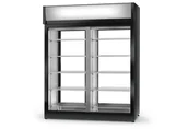 Szafy i witryny chłodnicze - Energooszczędna szafa chłodnicza dwustronnie przeszklona RAPA SCh-2SR 1D AG 1400 ecoline - miniaturka - grafika 1