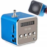 Głośniki przenośne - GŁOŚNIK BEZPRZEWODOWY PRZENOŚNY MINI RADIO FM LED BLUETOOTH MOBILNY MICROSD - miniaturka - grafika 1