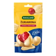 Bakalie - Bakalland Żurawina w białej czekoladzie 74 g - miniaturka - grafika 1