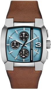Zegarek Zegarek Diesel DZ4675 Brown Leather Strap 39mm - Zegarki męskie - miniaturka - grafika 1
