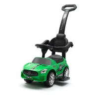 Jeździki dla dzieci - Jeździk dziecięcy z dźwiękiem i rączką Racer ziel Baby Mix - miniaturka - grafika 1