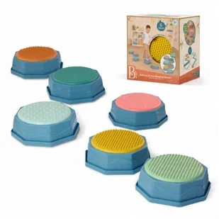 B.Toys Balance & Hop Stepping Stones – KAMIENIE SENSORYCZNE 6szt - Klocki - miniaturka - grafika 1