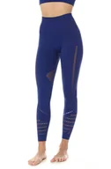 Spodnie sportowe damskie - Getry treningowe damskie Brubeck Gym LE12910 ciemnoniebieski - miniaturka - grafika 1