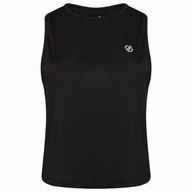 Koszulki sportowe damskie - Damski podkoszulek Dare 2b Meditate Crop Top Rozmiar: S / Kolor: czarny - miniaturka - grafika 1