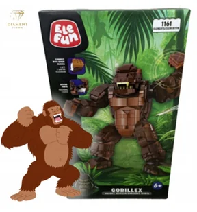 Elefun Gorillex Waleczny Goryl Klocki 1161 el.ementów GORYL 6+ - Klocki Elefun Gorillex Waleczny Goryl Klocki 1161 el.ementów GORYL 6+ - Klocki - miniaturka - grafika 1