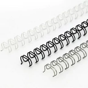 Grzbiet drutowy 3:1 9,5 mm 56-65 kartek OPUS O.WIRE czarny 60szt. - Grzbiety do bindownic - miniaturka - grafika 1