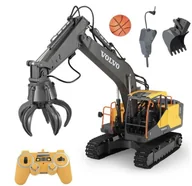 Zabawki zdalnie sterowane - Koparka Buldożer Volvo Zdalnie Sterowana Rc 3w1 - miniaturka - grafika 1