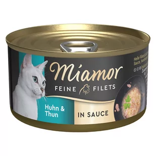 Miamor Feine Filets w puszkach, 24 x 85 g - Kurczak i tuńczyk - Mokra karma dla kotów - miniaturka - grafika 1