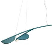 Lampy sufitowe - Flos - Almendra S2 Y Short Lampa Wisząca Bay Blue Metallized Flos - miniaturka - grafika 1