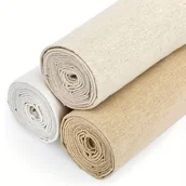 Inne - TEMU 3 szt. Tkanina lniana, 100% lnu, wstępnie cięta tkanina, pranie ręczne, mieszane kolory, do szycia, rzemiosła, roślin doniczkowych, obrusów, - miniaturka - grafika 1