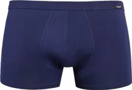 Majtki męskie - Teyli Bokserki męskie bawełniane Levi niebieskie 3XL Niebieski - miniaturka - grafika 1