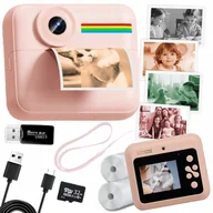 Aparaty natychmiastowe - Aparat NATYCHMIASTOWY dla dzieci zdjęcia kolor selfie menu PL gry Drukuś - miniaturka - grafika 1