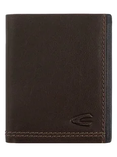 Camel Active Skórzany portfel "Osaka" w kolorze ciemnobrązowym - 9,5 x 11 x 2 cm - Portfele - miniaturka - grafika 1