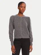 Swetry damskie - TWINSET Kardigan 252TP3583 Szary Regular Fit - miniaturka - grafika 1