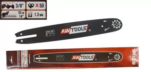 AWTOOLS Prowadnica do piły AWTOOLS, 35 cm, 1,3 mm - Akcesoria do elektronarzędzi - miniaturka - grafika 1