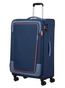 Walizka duża poszerzana American Tourister Pulsonic - combat navy - Walizki - miniaturka - grafika 1