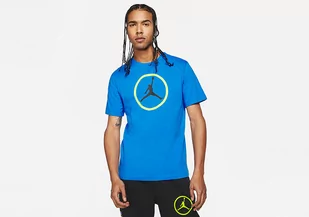 Nike Air Jordan Sport Dna Hbr Crew Tee Signal Blue - Koszulki męskie - miniaturka - grafika 1