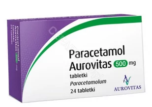 Paracetamol aurovitas 500 mg x 24 tabl - Suplementy diety Paracetamol aurovitas 500 mg x 24 tabl - Suplementy diety - miniaturka - grafika 1