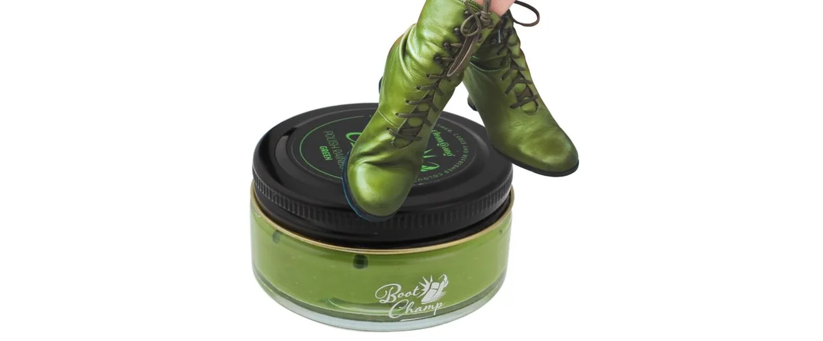 Krem Do Butów Pielęgnacji Obuwia Skóry CleanGang Pasta Zielony 50ml 132 Green
