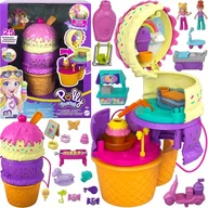 Lalki dla dziewczynek - Polly Pocket Laleczki Zakręcone Lody Hotel Domek Torebka Figurki - miniaturka - grafika 1