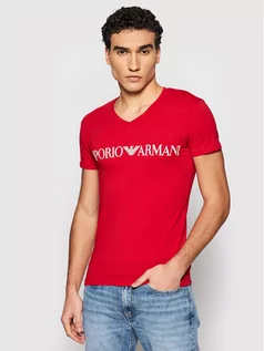 Koszulki męskie - Emporio Armani Underwear T-Shirt 110810 1P516 06574 Czerwony Regular Fit - grafika 1