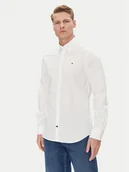 Koszule męskie - Tommy Hilfiger Koszula MW0MW38658 Biały Slim Fit - miniaturka - grafika 1