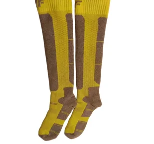 4F Skarpety Narciarskie dla Dzieci Zielono-Szare Rozmiar 33-35 - Skarpetki damskie - miniaturka - grafika 1