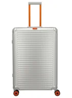 Walizki - Walizka aluminiowa duża Travelite Next 75 Years Edition - silver / orange - miniaturka - grafika 1