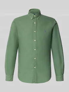 Koszula casualowa o kroju slim fit z kołnierzykiem typu button down - Koszule męskie - miniaturka - grafika 1