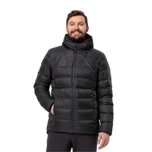 Męska kurtka puchowa Jack Wolfskin NEBELHORN DOWN HOODY M black - L - Kurtki męskie - miniaturka - grafika 1