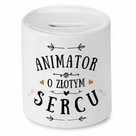 Skarbonki - Dla Animatora Skarbonka na Urodziny na Prezent` z Nadrukiem ze Zdjęciem + Opakowanie na prezent (wzór 02) - miniaturka - grafika 1