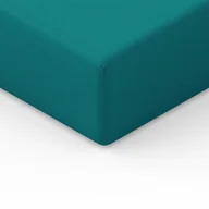 Prześcieradła - Spod Igły i Nitki Prześcieradło Jersey z gumką 160x200 cm zielone turkusowe - miniaturka - grafika 1