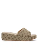 Klapki i japonki damskie - Nine West Klapki WFA2789-1 Beżowy - miniaturka - grafika 1